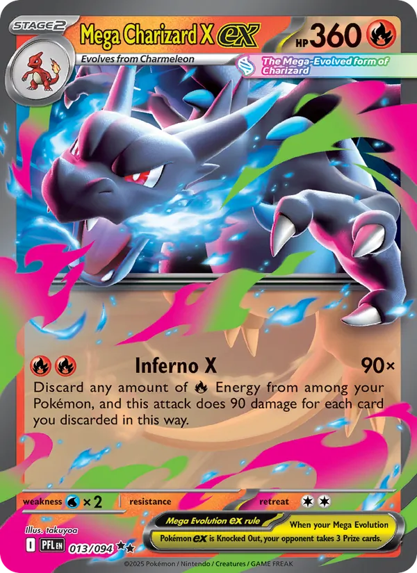 Mega Charizard X ex 013 · Phantasmal Flames