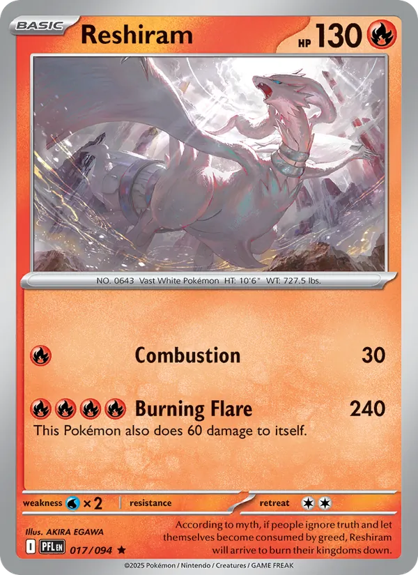 Reshiram 017 · Phantasmal Flames