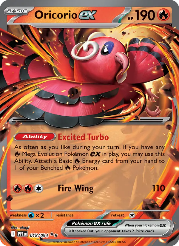 Oricorio ex 018 · Phantasmal Flames