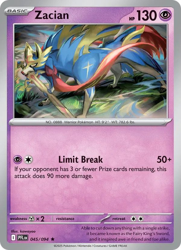 Zacian 045 · Phantasmal Flames