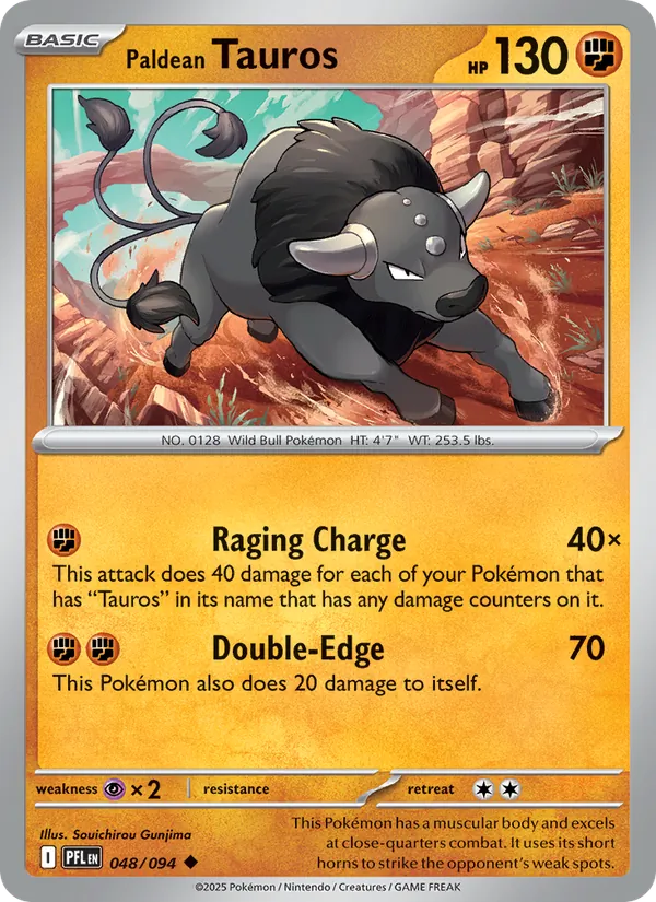 Paldean Tauros 048 · Phantasmal Flames