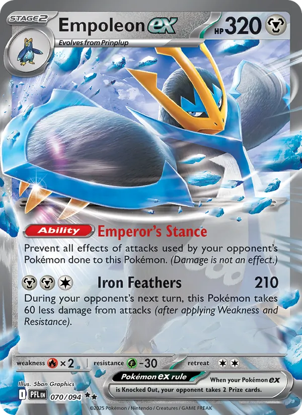 Empoleon ex 070 · Phantasmal Flames