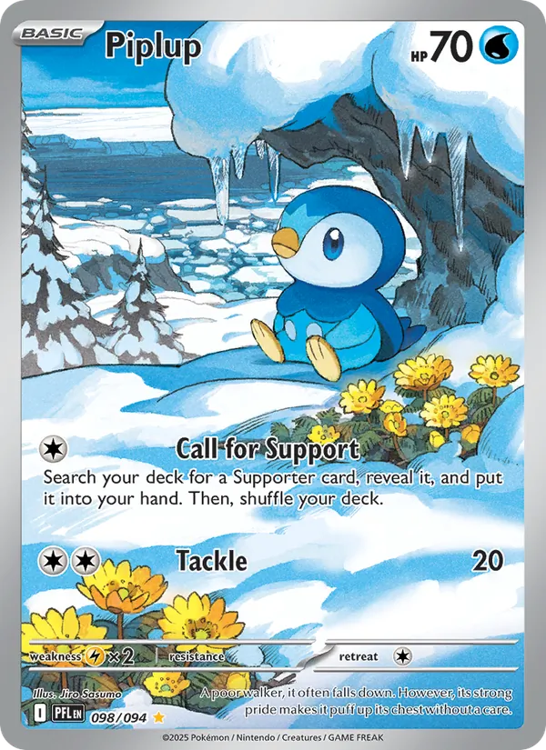Piplup 098 · Phantasmal Flames