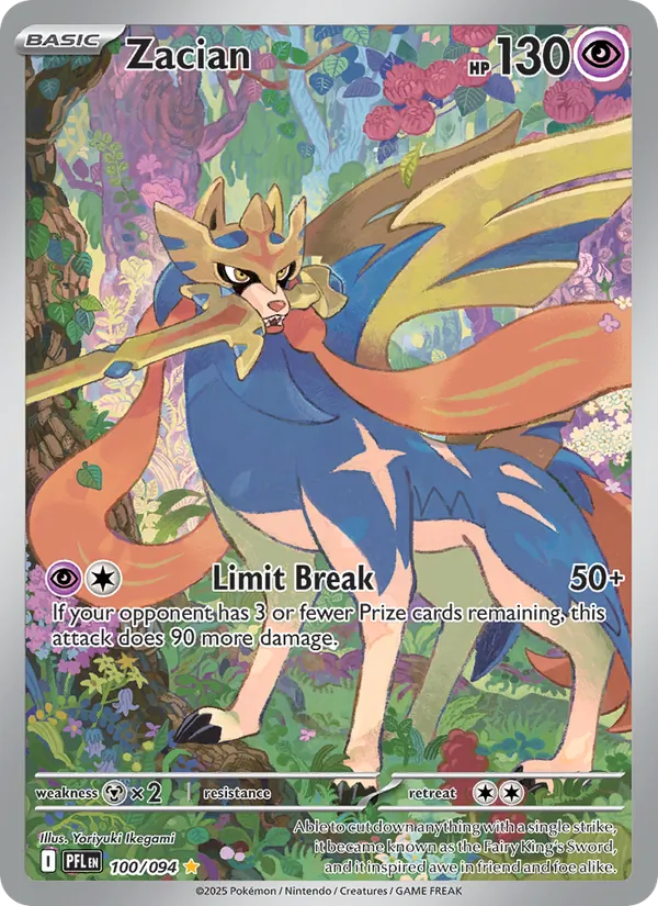 Zacian 100 · Phantasmal Flames