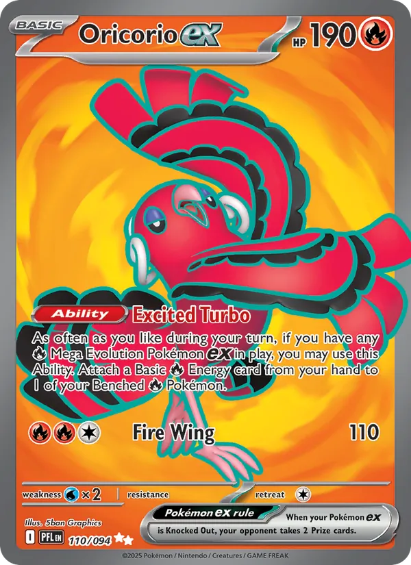 Oricorio ex 110 · Phantasmal Flames