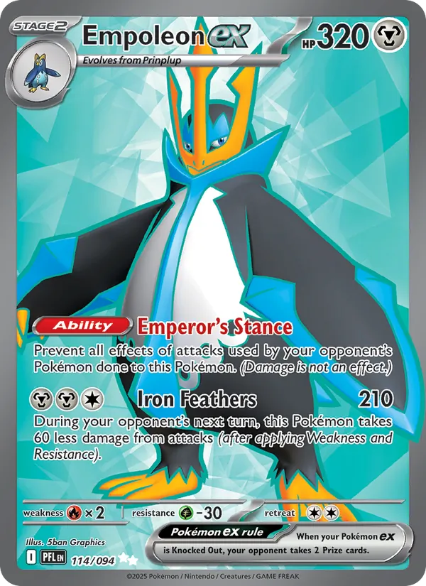 Empoleon ex 114 · Phantasmal Flames