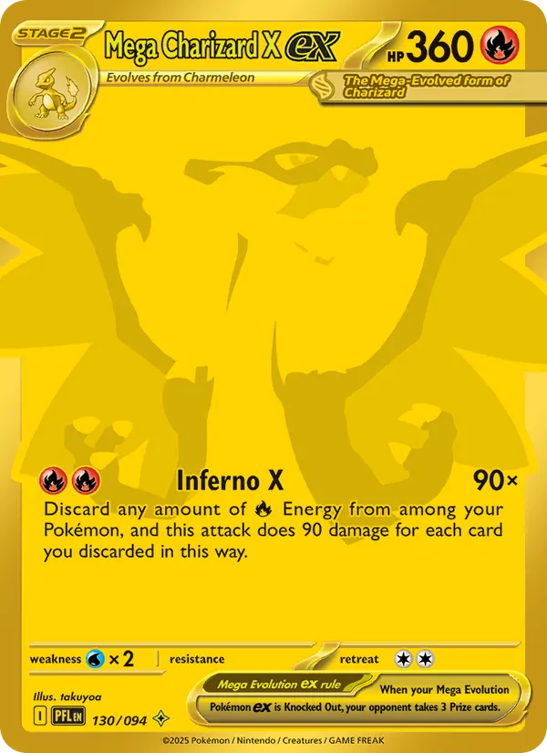 Mega Charizard X ex 130 · Phantasmal Flames