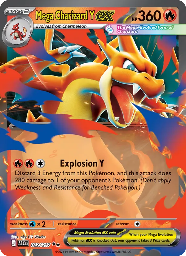 Mega Charizard Y ex 022 · Ascended Heroes
