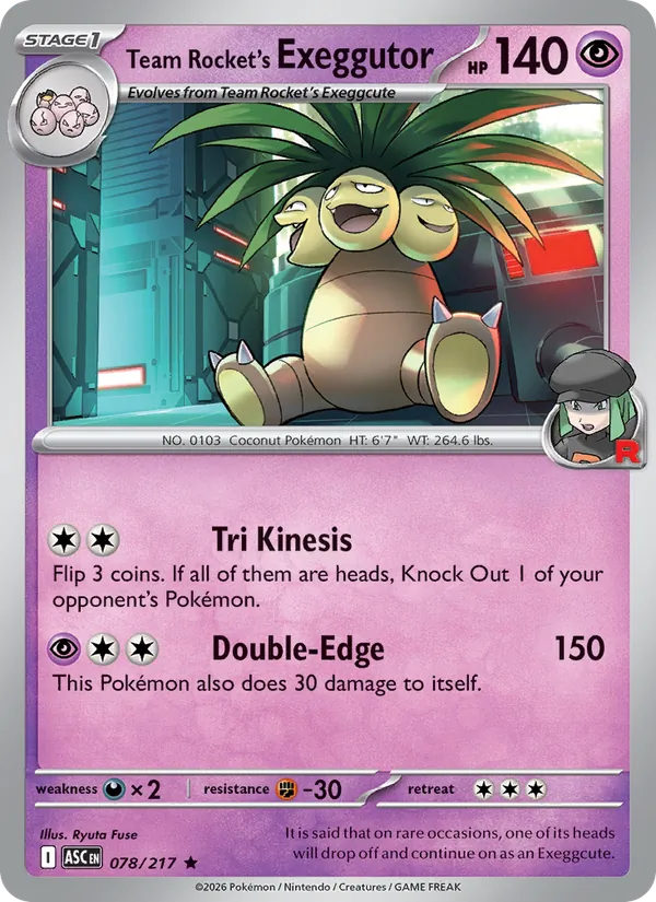 Team Rocket's Exeggutor 078 · Ascended Heroes