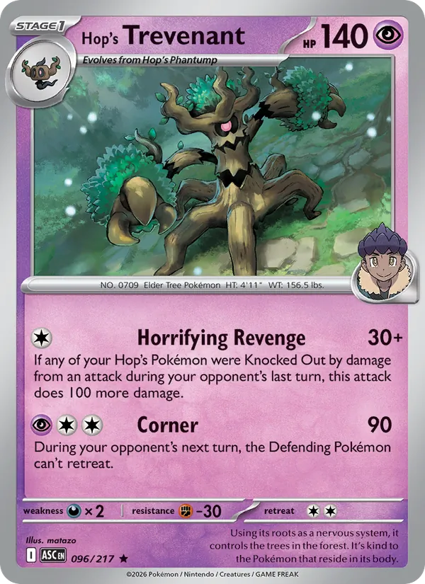 Hop's Trevenant 096 · Ascended Heroes