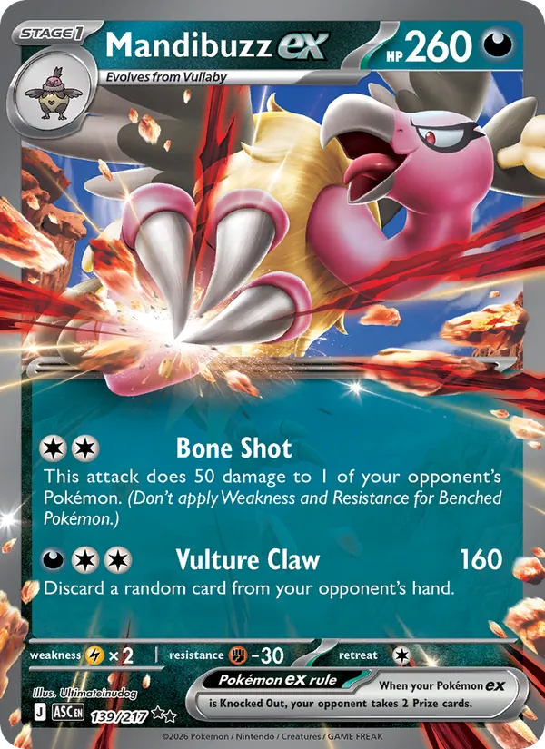 Mandibuzz ex 139 · Ascended Heroes