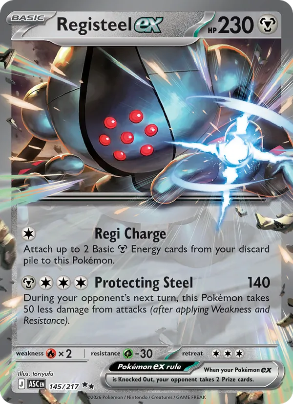 Registeel ex 145 · Ascended Heroes