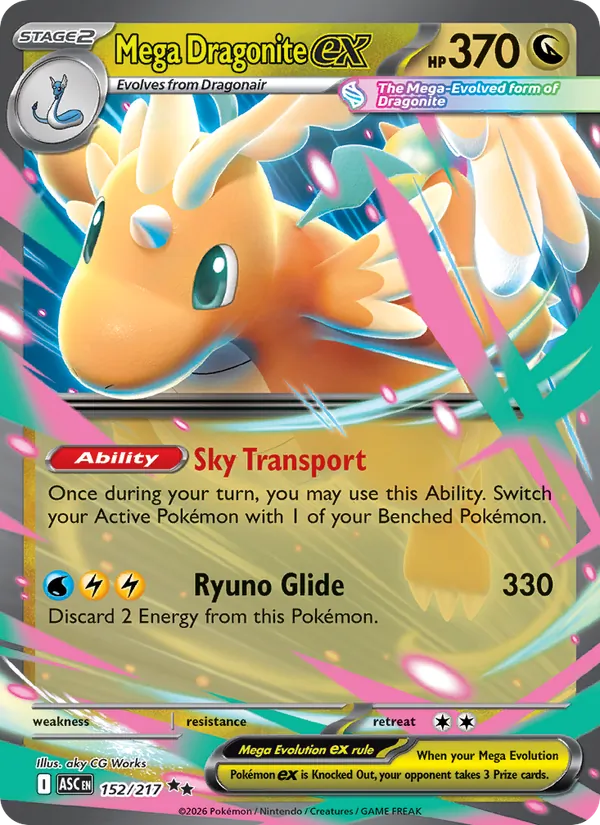 Mega Dragonite ex 152 · Ascended Heroes