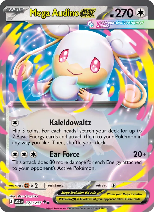 Mega Audino ex 172 · Ascended Heroes