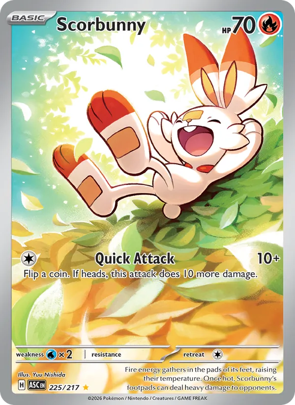 Scorbunny 225 · Ascended Heroes