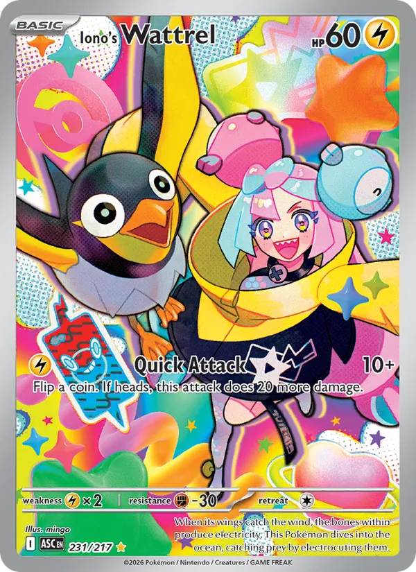Iono's Wattrel 231 · Ascended Heroes