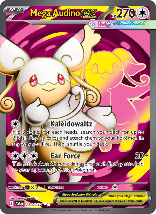 Mega Audino ex 253 · Ascended Heroes