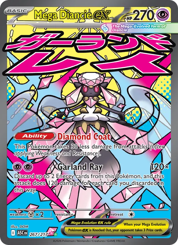 Mega Diancie ex 267 · Ascended Heroes