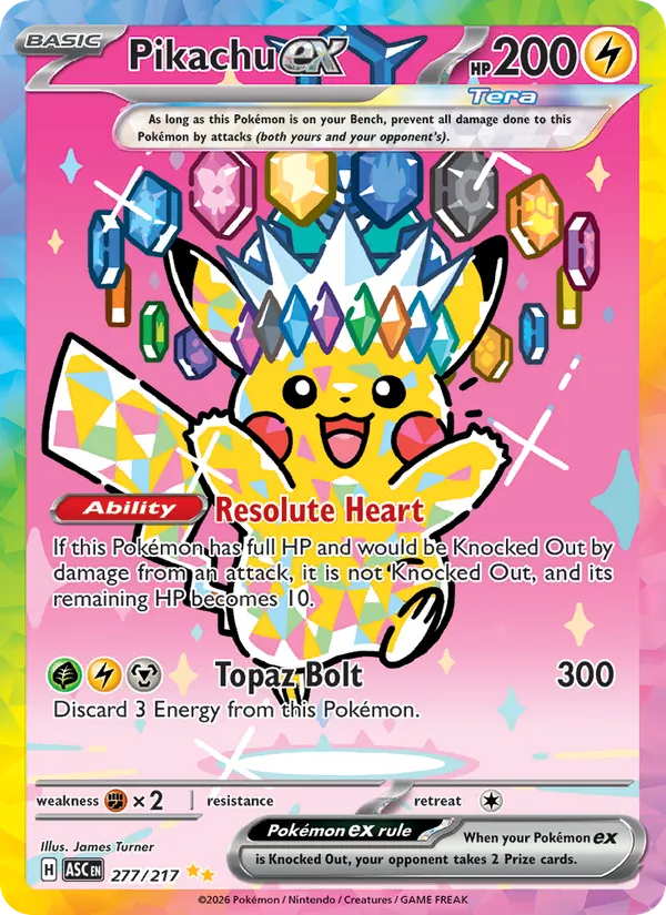 Pikachu ex 277 · Ascended Heroes