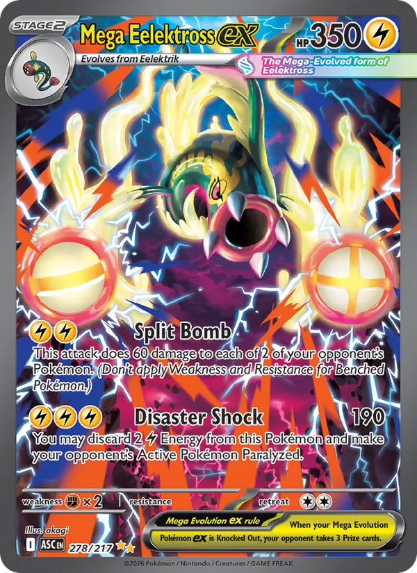 Mega Eelektross ex 278 · Ascended Heroes