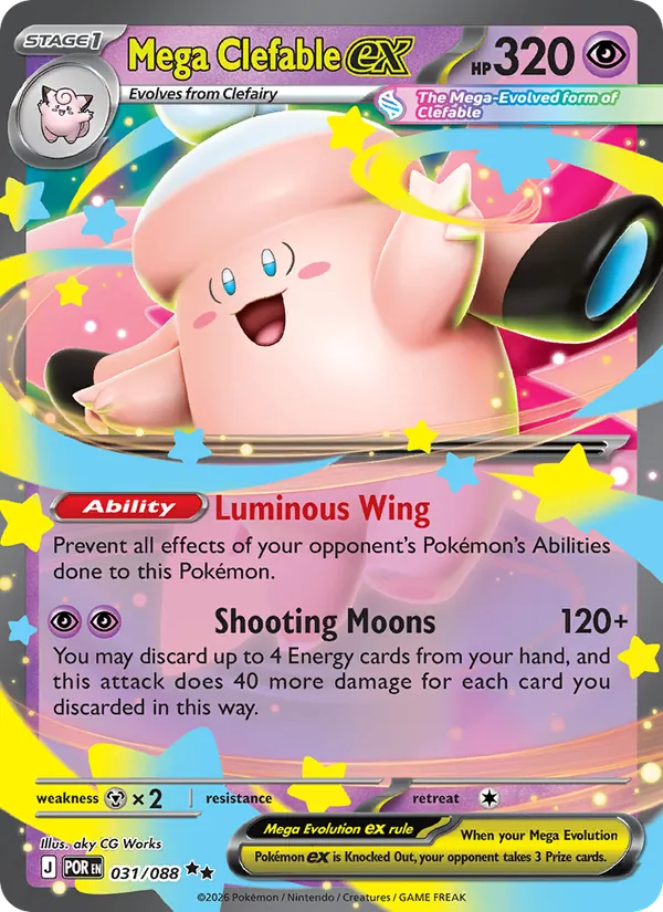 Mega Clefable ex 031 · Perfect Order