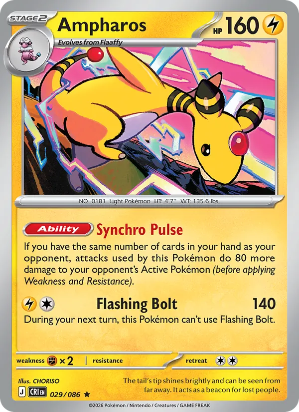 Ampharos 029 · Chaos Rising