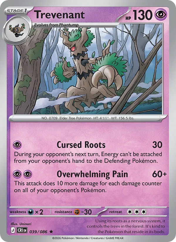 Trevenant 039 · Chaos Rising