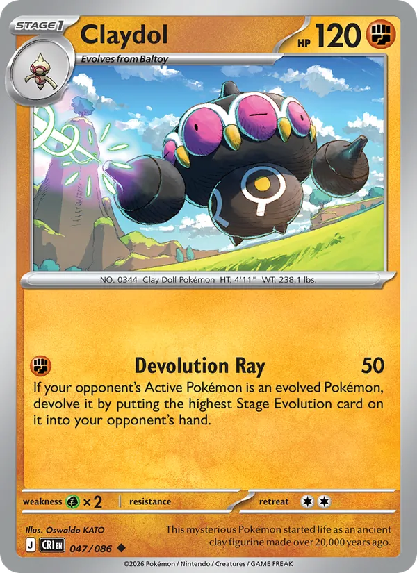 Claydol 047 · Chaos Rising