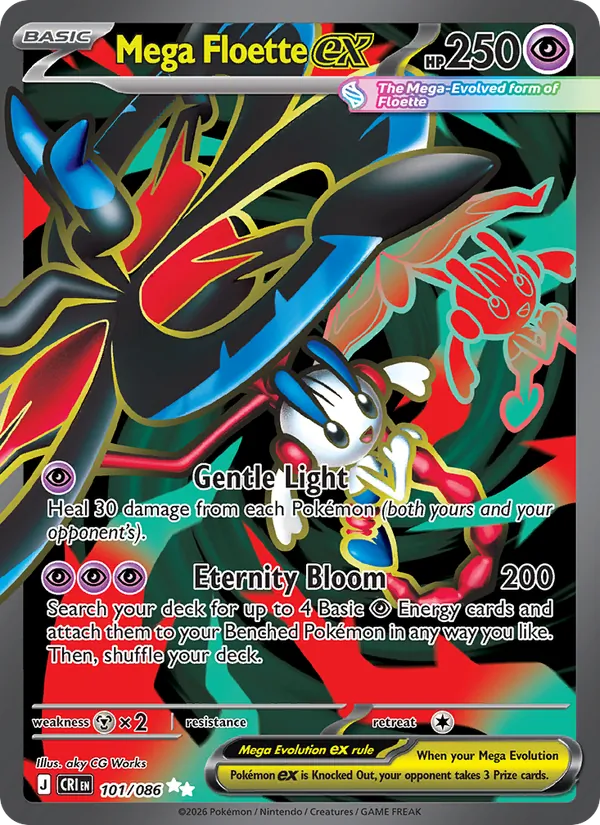 Mega Floette ex 101 · Chaos Rising