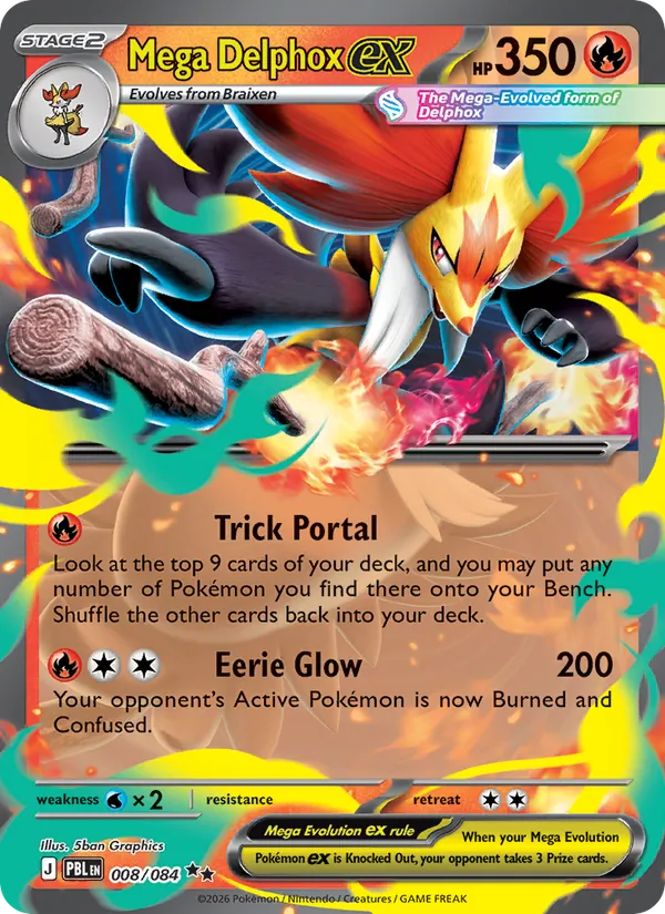 Mega Delphox ex 008 · Pitch Black