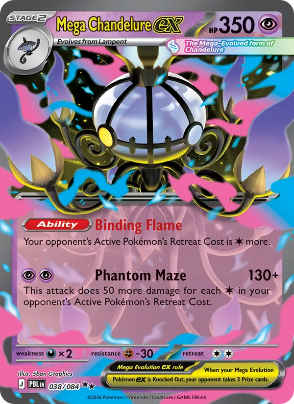 Mega Chandelure ex 038 · Pitch Black