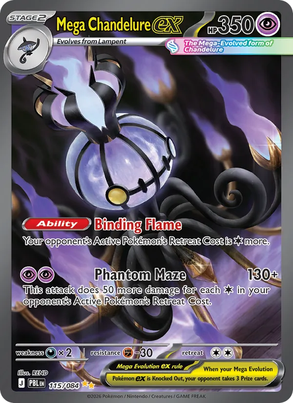 Mega Chandelure ex 115 · Pitch Black