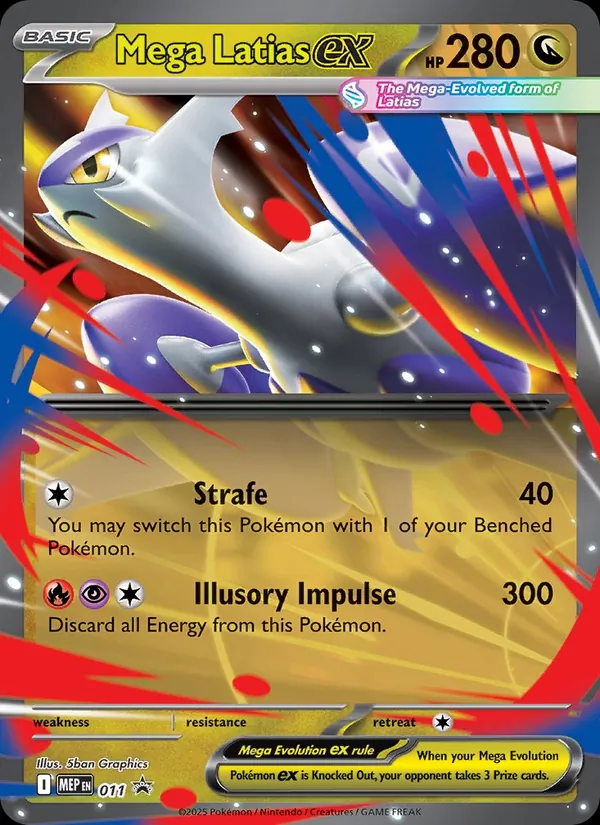 Mega Latias ex 011 · MEP Black Star Promos