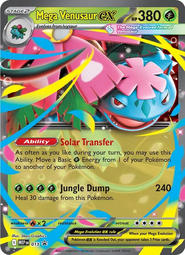 Mega Venusaur ex 013 · MEP Black Star Promos