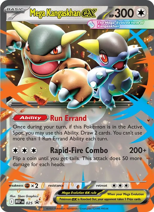 Mega Kangaskhan ex 025 · MEP Black Star Promos