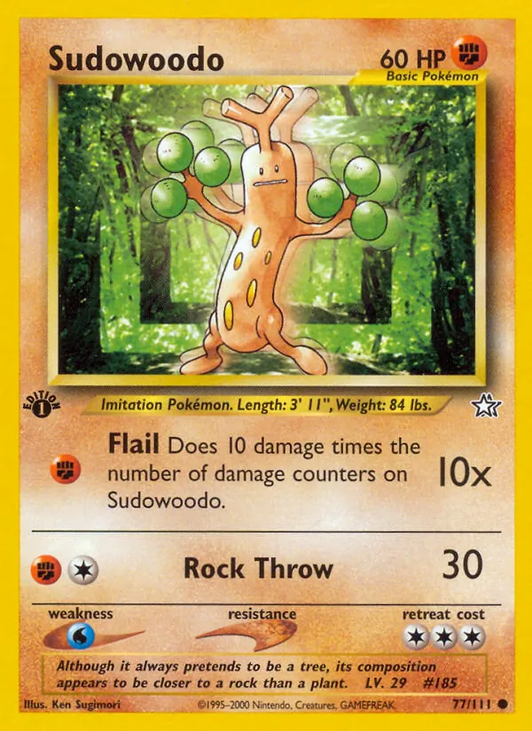 Sudowoodo 77 · Neo Genesis