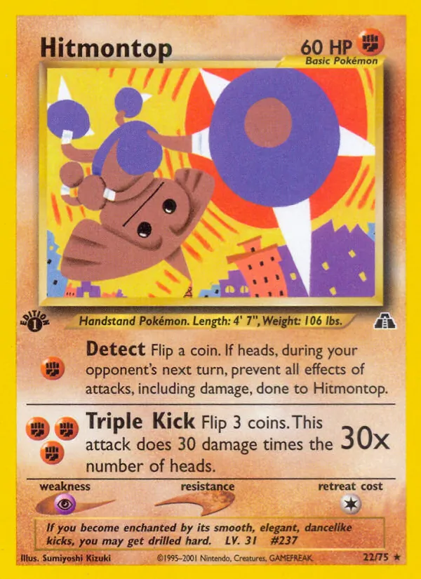 Hitmontop 22 · Neo Discovery