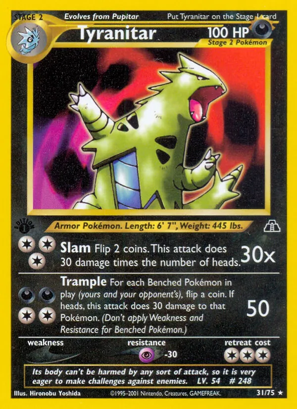 Tyranitar 31 · Neo Discovery