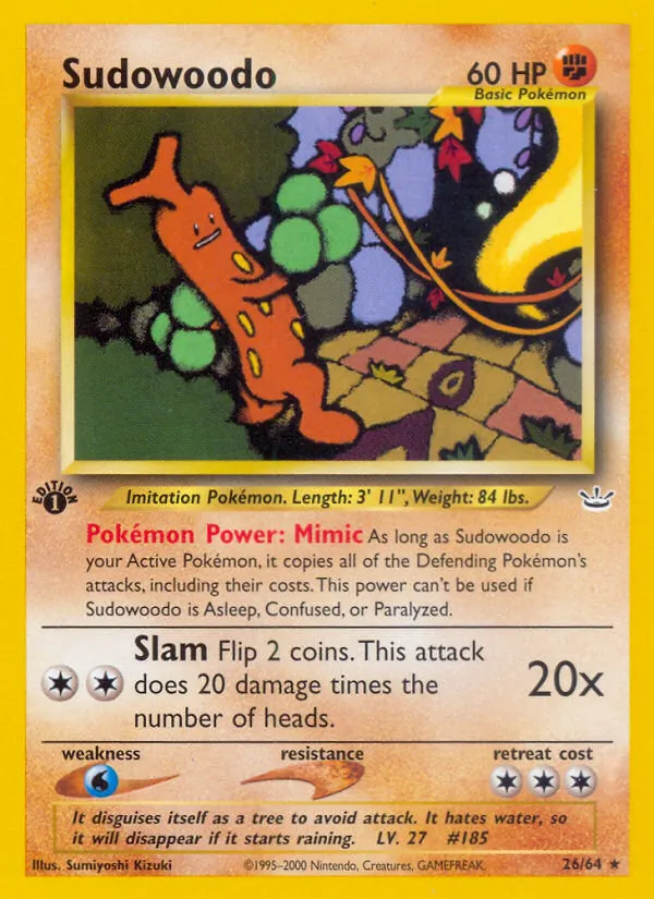 Sudowoodo 26 · Neo Revelation