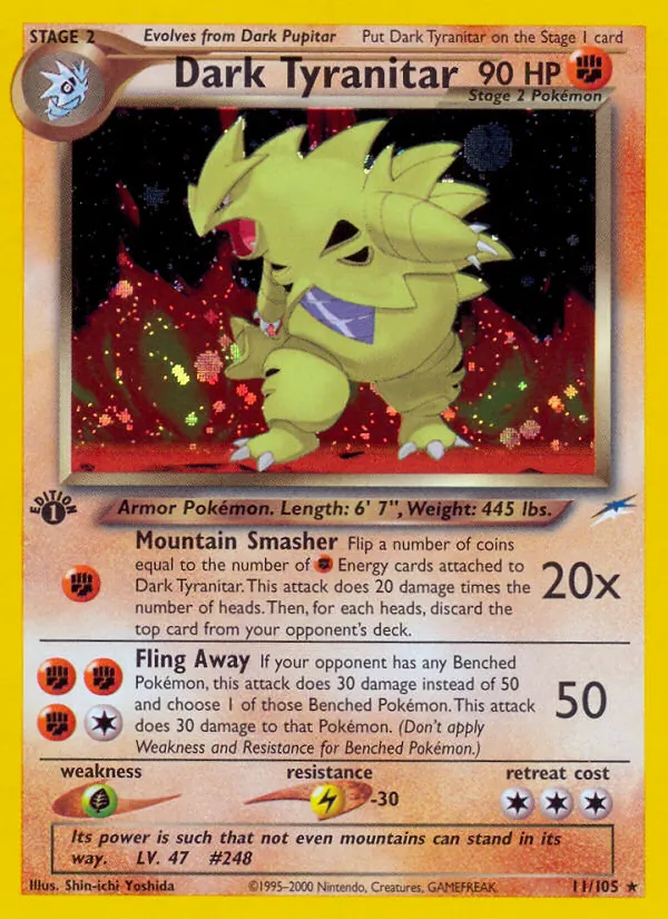 Dark Tyranitar 11 · Neo Destiny