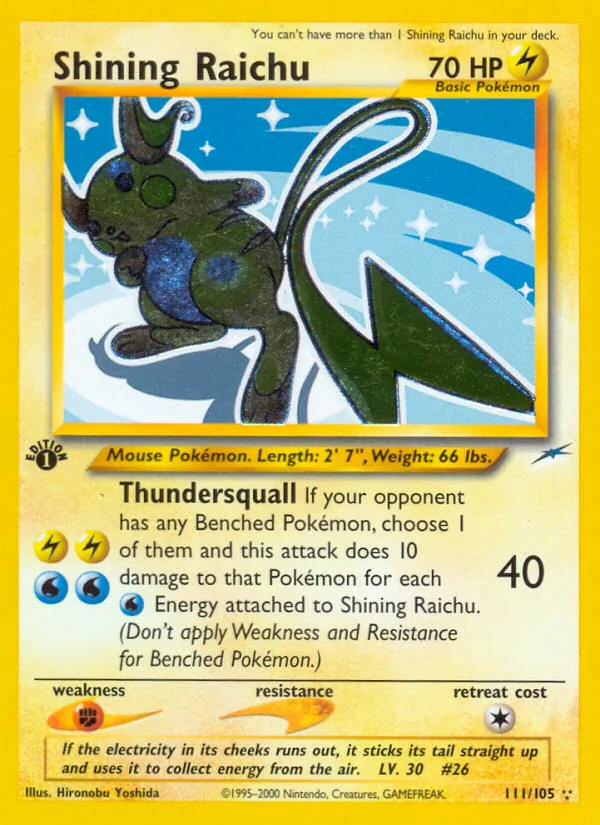 Shining Raichu 111 · Neo Destiny