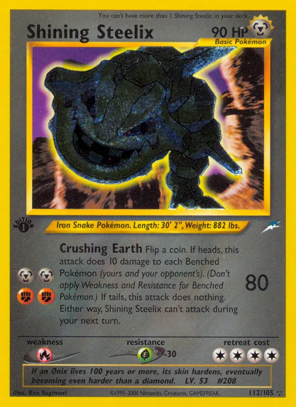 Shining Steelix 112 · Neo Destiny