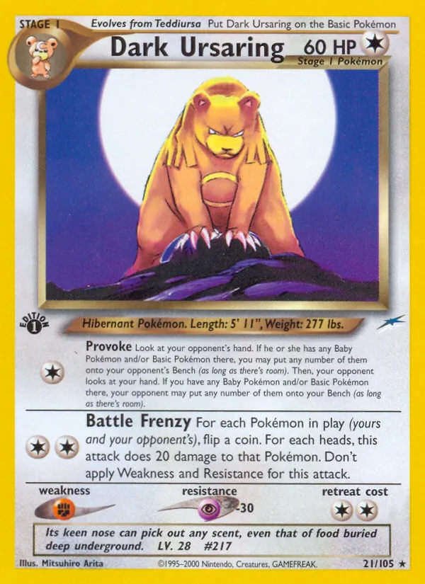 Dark Ursaring 21 · Neo Destiny