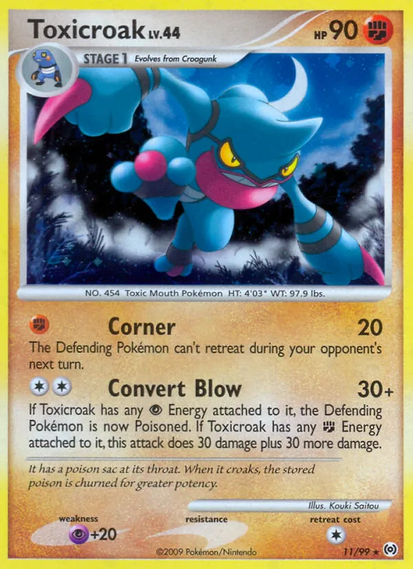 Toxicroak 11 · Arceus