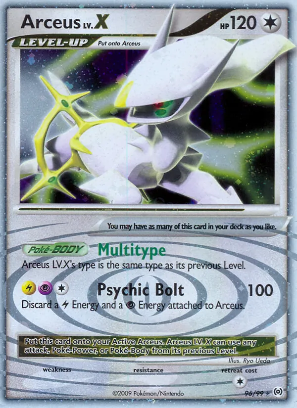 Arceus LV.X 96 · Arceus
