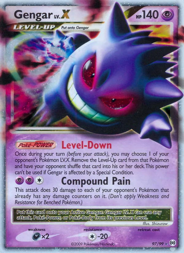 Gengar LV.X 97 · Arceus