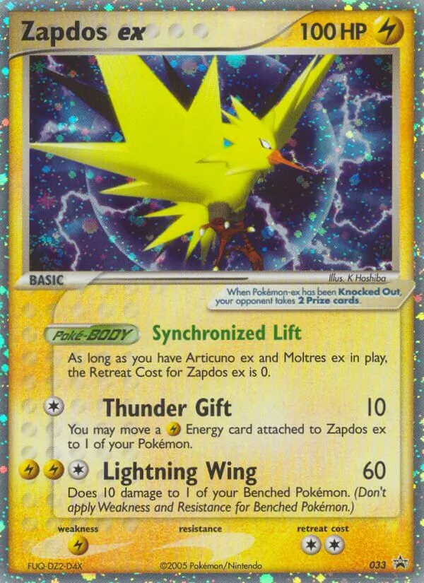 Zapdos ex 33 · Nintendo Black Star Promos