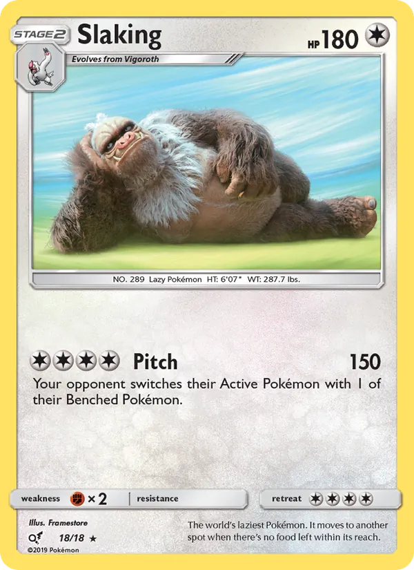 Slaking 18 · Detective Pikachu