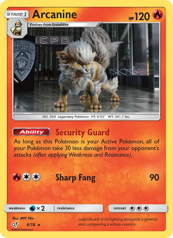 Arcanine 6 · Detective Pikachu