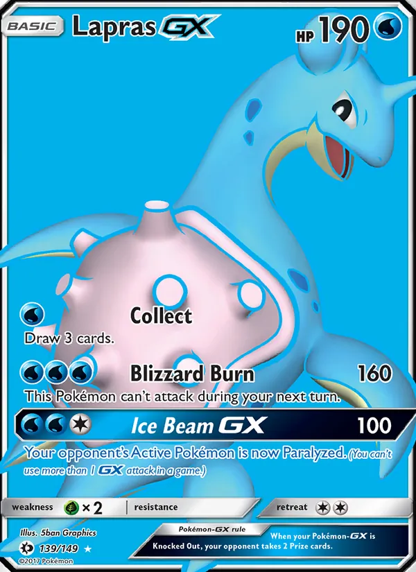Lapras GX 139 · Sun & Moon